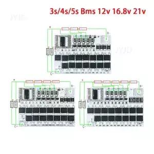 5S 4S 3S BMS 100A 21V 18V 16.8V 12V 18650 이온 LMO 삼원 배터리 보호 회로 기판 밸런스 충전