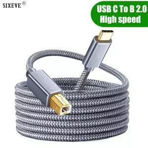 USB C타입 to B타입 2.0 프린터 스캐너 케이블 컴퓨터 아이패드 호환 휴대폰 핸드폰 HP호환 EPSON Canon De