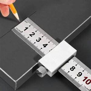 새로운 table 정확한 위치 지정 목공 눈금자 블록 도구 마킹 제한 측정 강철