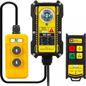 NEWTRY 2 in 1 크레인 리모컨 12V 무선 와이어 덤프 트레일러 산업용 컨트롤러 호이스트 트럭 업다운