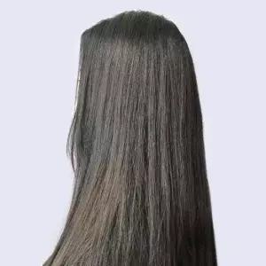 부분가발 인모 긴 블랙 생머리 붙임머리 헤어피스