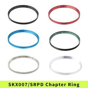 SKX007 SRPD 챕터 링 닦았 마무리 매트 스테인레스 스틸 실버 블랙 블루 그린