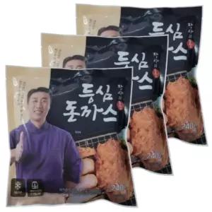 장사의신 밀키트 돈카츠 튀겨나온 등심 돈까스 냉동식품 2개입 x 3팩