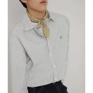 매장정품 빈폴 BEANPOLE MEN 시어서커 스트라이프 셔츠 카키 BC6364C18H 282126