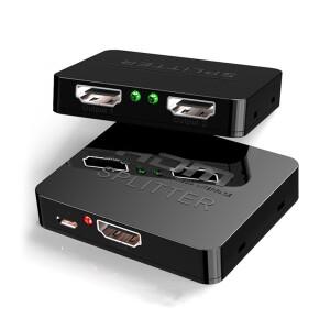 4K HDMI 호환 분배기 1 in 2 출력 어댑터 1x2 듀얼 모니터 HDTV DVD 플스호환 xbox호환용 풀 HD 1-2 증폭기