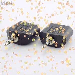 1/2/4개 3.5mm 잭 스테레오 AUX 남성-2 RCA 여성 오디오 케이블 어댑터 컴퓨터 스피커 헤드폰 Y 스플리터