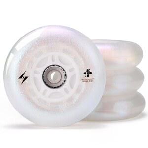 실내외용 COSMOID 조명 인라인 스케이트 휠 90A 76MM 4팩 발광 80MM 블레이드 / (PEARL, 롤러 90)