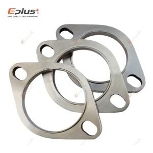 Eplus 자동차 바이크 오토바이 배기관 머플러 플랜지 조인트 범용 2 홀 304 스테인레스 스틸 51MM 63MM