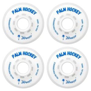 팜 하키 브리즈 인라인 휠 U2013 실내 부드러운 스포츠 80MM 스케이트 76A 코트용 그립 4팩