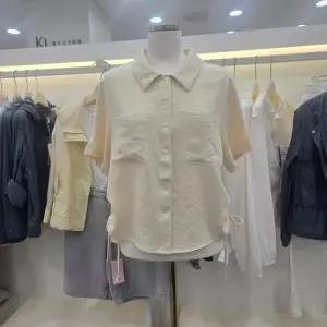 [숲]카라 옆 줄음 포인트 루즈핏 셔츠 OC5SSTCB_IC_IC