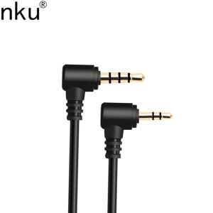 Nku 90 도 직각 2.5mm TRS ~ 수-수 오디오 Aux 케이블  잭 xbox호환 One 플스호환 토크백 헤드셋용