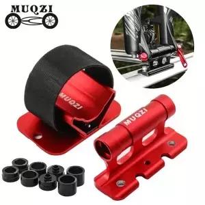 MUQZI 자전거 자동차 운반 마운트 랙 MTB 도로 퀵 릴리스 스루 액슬 포크 루프 브래킷