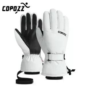 Copozz 남녀 공용 스키 장갑 초경량 방수 스노우 보드 오토바이 라이딩 따뜻한 방풍 겨울