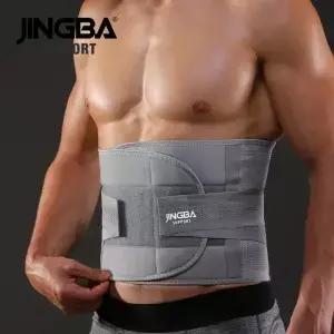 JINGBA 지원 피트니스 허리 벨트 땀 트레이너 트리머 근육 복부 스포츠 보호대