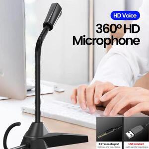 3.5mm USB 데스크탑  마이크 와이어 게임용  스탠드 홀더 PC 노트북 노래