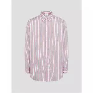 매장정품 빈폴 BEANPOLE MEN [Reedition] 멀티 스트라이프 셔츠 핑크 BC5264S01X 282426