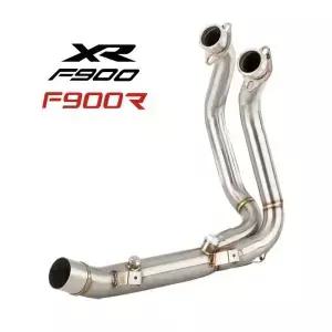 BMW F900R F900XR 20202024 용 오토바이 배기 헤더 시스템 프론트 링크 파이프 머플러