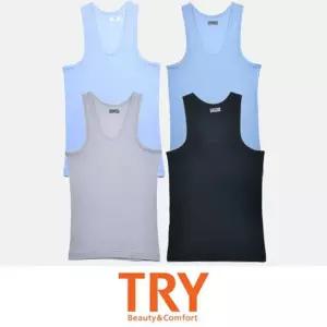 (트라이) 고급스러운 소재 순면 심플 베이직 데일리 가벼운소재감 메리야스