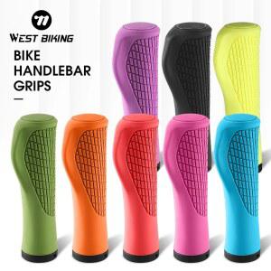 자전거 테잎 웨스트 바이킹 고무 MTB 핸들바 그립 산악 로드 바이크 미끄럼 방지 소프트 충격 흡수 인체공학적 편안한