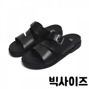 TBZ DWNEW-21 소가죽 썬슬리퍼 빅사이즈 남성슬리퍼 남자슬리퍼 뮬 데일리슬리퍼 기본슬리퍼
