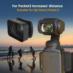 마그네틱 2X 텔레컨버터 DJl Osmo Pocket 3 부착 매크로 렌즈 클로즈업 HD 사진 필터 O5X5
