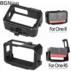360 One R 카메라 금속 케이지 조작 프레임 1/4 접이식 삼각대 어댑터 콜드 슈 마운트 인치 4K 파노라마