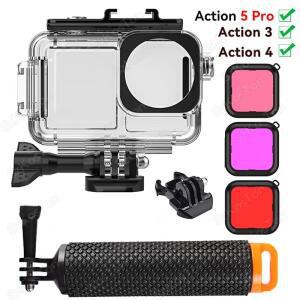 수중 45M 케이스 다이빙 하우징 DJI OSMO Action 5Pro 3 스포츠 카메라 액세서리 용 보호 쉘