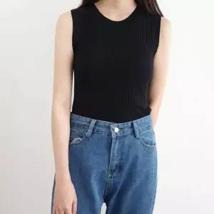 [라일리여성의류] Rly 데일리 여성 민소매 티셔츠 베이직 여성 플리츠