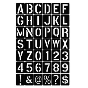 스텐실 숫자 알파벳 도안 가방 옷 리폼 꾸미기 42개 취미 diy