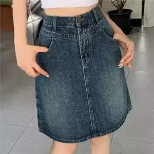 [라일리여성의류] Rly 데일리 여성 데님 스커트 캐주얼 여성 데님 치마