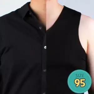 [하프클럽/셀러허브_여성트랜드패션]Rly 남자 V넥 심리스 이너나시 블랙 95
