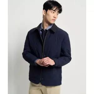 매장정품 빈폴 BEANPOLE MEN 다이아 퀼팅 패딩 사파리 네이비 BC6138CP1R 282889