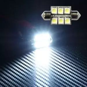 화이트LED전구 36mm타입 12V 5050 3칩 6발(국산)