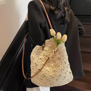 은창)에떼 프랑 짜임 여름 비치 숄더백 비치백 가방 그물가방 바구니 쇼핑백 쇼퍼백