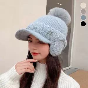 [룽스_66]비니 모자 기본 귀달이 썬캡 러블리 방한모