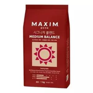맥심 시그니처 블렌드 미디엄 밸런스 원두 1kg