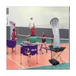 배구 트레이너 그물망 실내 훈련용 스텐드 높이 토스 연습기 3m 휴대용 스탠드 리시브