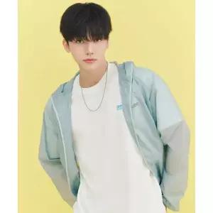 LEE 패커블 경량 후드 윈드브레이커 블루