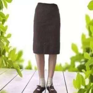 뒷트임 니트 데일리 스커트 니트스커트