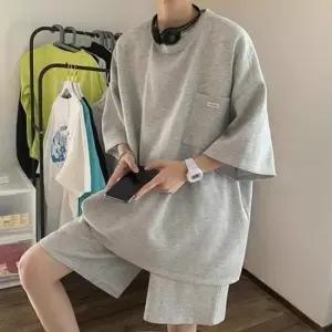 [의류] 오버핏 맨투맨 긴팔티 커플룩 티셔츠 커플티 40대