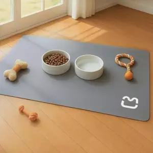 [반려] 규조토 강아지 식기매트 반려동물 식탁매트 80x50cm 규조토강아지식기매트