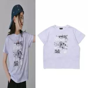 [AK수원점] [블루테일] 바이올렛 절개 반팔 티셔츠 AAC2TS06VI