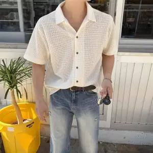 [허밍플라이] 남자 시원한 카라 반팔 니트 가디건