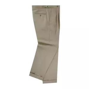 [벨리프][Easy line] Wool soft adjust 2Pleats Easy Trousers (Beige)