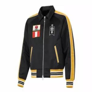 루드 M) 르 솔레이 새틴 봄버 블랙 LE SOLEIL SATIN BOMBER BLACKMUSTARD