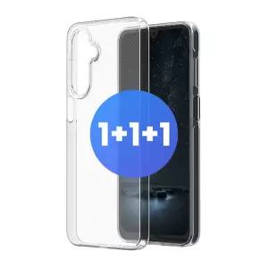 1+1+1 클리어 갤럭시 핸드폰 A37 투명 젤리 케이스 A376