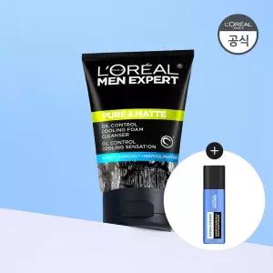 [로레알파리] 퓨어 앤 매트 오크 차콜 아이시 이펙트 폼 100ml [증정]맨 파워 밀크 (수분) 22ml