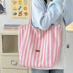 해변 비치백 대용량 보부상 양면 스트라이프 숄더백 가방
