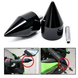 가와사키 ZX600/ZX6/636/ZZR600/ZX6R/ZX6RR 98720 20062007용 오토바이 스파이크 바 엔드 캡