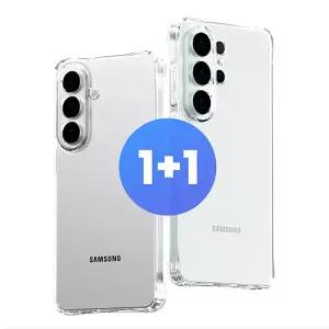 1+1 슈퍼 방탄 변색없는 투명 젤리 갤럭시 A37 범퍼 에어쿠션 카메라 풀커버 클리어 핸드폰 케이스 A376